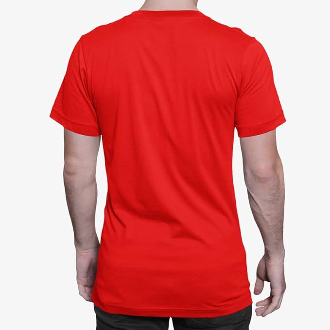 Mens Half Sleeves T-Shirts-Red