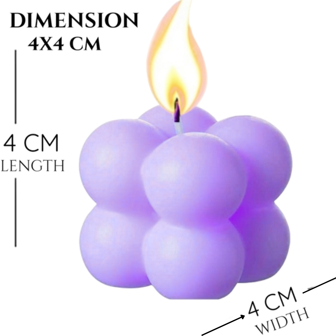 Mini Cube Candle (Purple)