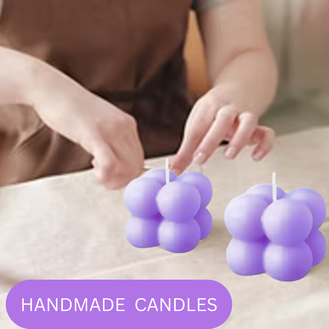 Mini Cube Candle (Purple)