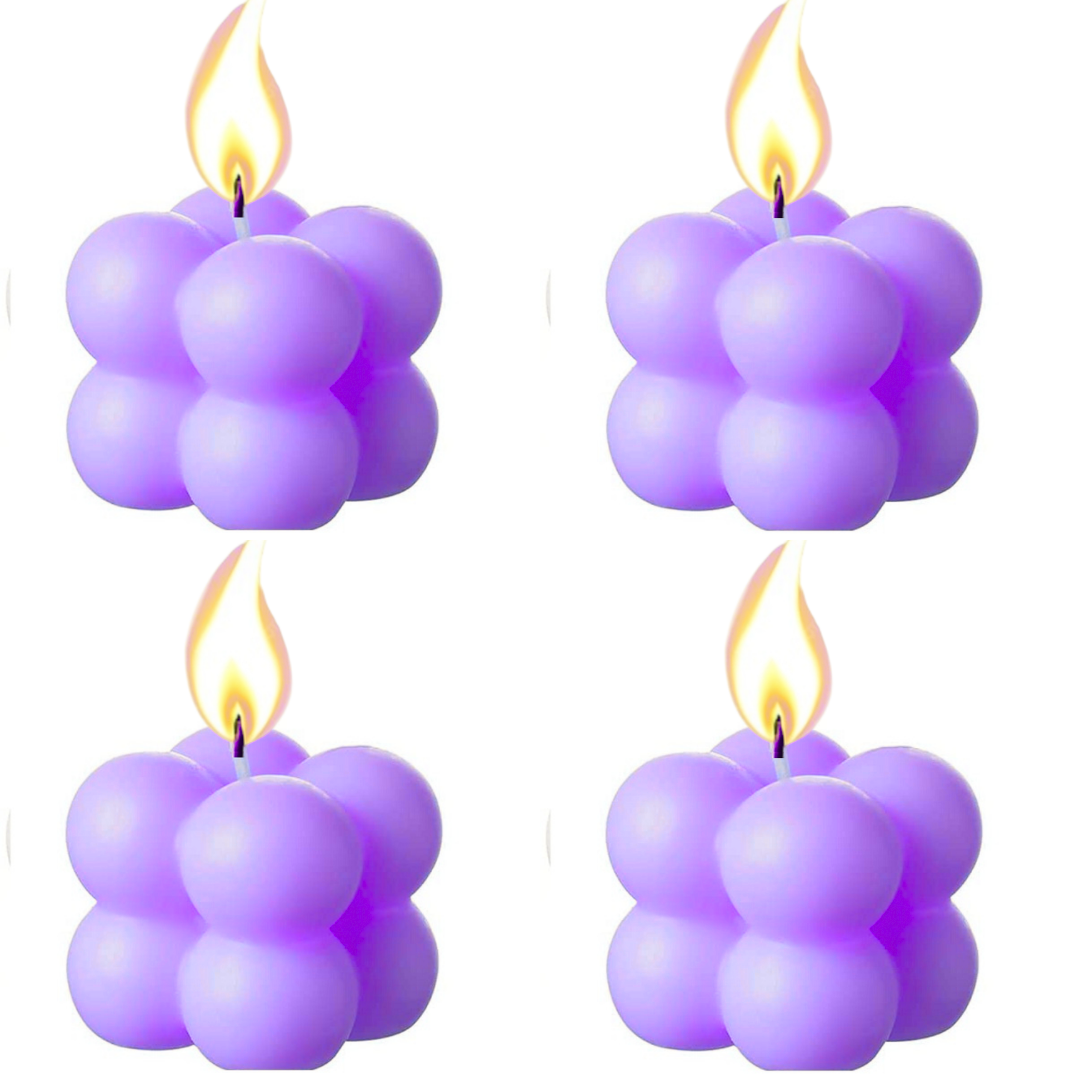 Mini Cube Candle (Purple)